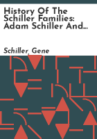 History_of_the_Schiller_families